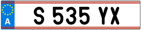 Trailer License Plate